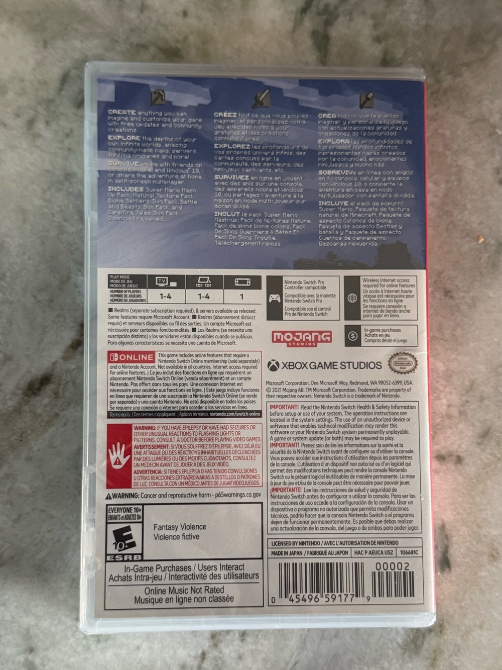 Minecraft for Nintendo Switch. Brand new sealed - Picture 3 of 3